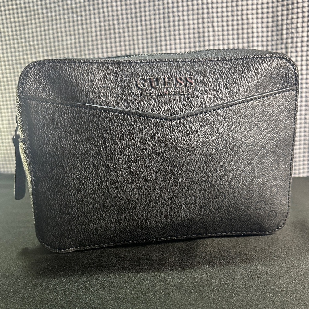 GUESS Black Toiletry Bag for Men